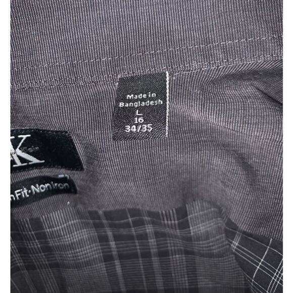 Calvin Klein Slim Fit Button Down Long Sleeve Shirt - Picture 4 of 4